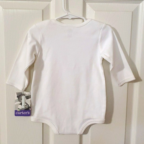 NWT Carter's 9-12 Months Long Sleeve Snap Onesie - Picture 2 of 3